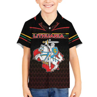 Personalized Lithuania Family Matching Summer Maxi Dress and Hawaiian Shirt Knight In Armor With Map - Wonder Print Shop