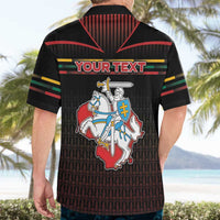Personalized Lithuania Hawaiian Shirt Knight In Armor With Map - Wonder Print Shop