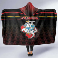 Lithuania Hooded Blanket Knight In Armor With Map - Wonder Print Shop