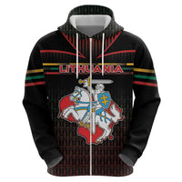 Personalized Lithuania Hoodie Knight In Armor With Map - Wonder Print Shop