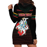 Personalized Lithuania Hoodie Dress Knight In Armor With Map - Wonder Print Shop