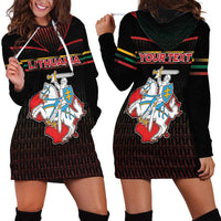 Personalized Lithuania Hoodie Dress Knight In Armor With Map - Wonder Print Shop