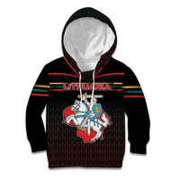 Personalized Lithuania Kid Hoodie Knight In Armor With Map - Wonder Print Shop