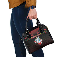 Lithuania Shoulder Handbag Knight In Armor With Map - Wonder Print Shop