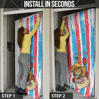 Luxembourg Door Cover Red Lion With Coat Of Arms - Wonder Print Shop