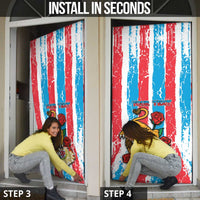 Luxembourg Door Cover Red Lion With Coat Of Arms - Wonder Print Shop