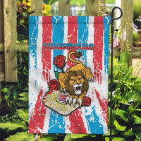 Luxembourg Garden Flag Red Lion With Coat Of Arms - Wonder Print Shop