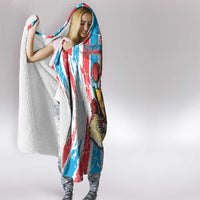 Luxembourg Hooded Blanket Red Lion With Coat Of Arms - Wonder Print Shop