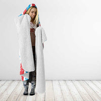 Luxembourg Hooded Blanket Red Lion With Coat Of Arms - Wonder Print Shop