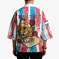 Personalized Luxembourg Kimono Red Lion With Coat Of Arms - Wonder Print Shop