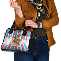Luxembourg Shoulder Handbag Red Lion With Coat Of Arms - Wonder Print Shop