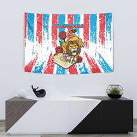 Luxembourg Tapestry Red Lion With Coat Of Arms - Wonder Print Shop