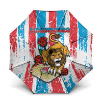 Luxembourg Umbrella Red Lion With Coat Of Arms - Wonder Print Shop