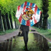 Luxembourg Umbrella Red Lion With Coat Of Arms - Wonder Print Shop