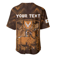 Personalized Cyprus Baseball Jersey The Cypriot Mouflon With Coat Of Arms - Wonder Print Shop