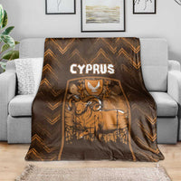 Cyprus Blanket The Cypriot Mouflon With Coat Of Arms - Wonder Print Shop