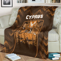 Cyprus Blanket The Cypriot Mouflon With Coat Of Arms - Wonder Print Shop