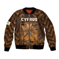 Personalized Cyprus Bomber Jacket The Cypriot Mouflon With Coat Of Arms - Wonder Print Shop
