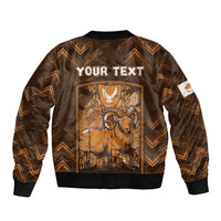 Personalized Cyprus Bomber Jacket The Cypriot Mouflon With Coat Of Arms - Wonder Print Shop