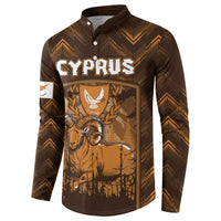Personalized Cyprus Button Sweatshirt The Cypriot Mouflon With Coat Of Arms - Wonder Print Shop