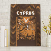 Cyprus Canvas Wall Art The Cypriot Mouflon With Coat Of Arms - Wonder Print Shop