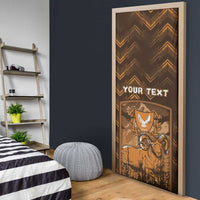 Cyprus Door Cover The Cypriot Mouflon With Coat Of Arms - Wonder Print Shop