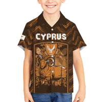Personalized Cyprus Family Matching Off Shoulder Short Dress and Hawaiian Shirt The Cypriot Mouflon With Coat Of Arms - Wonder Print Shop