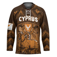 Personalized Cyprus Hockey Jersey The Cypriot Mouflon With Coat Of Arms - Wonder Print Shop