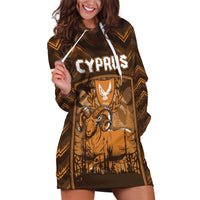 Personalized Cyprus Hoodie Dress The Cypriot Mouflon With Coat Of Arms - Wonder Print Shop
