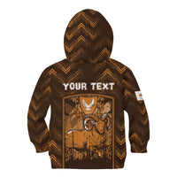 Personalized Cyprus Kid Hoodie The Cypriot Mouflon With Coat Of Arms - Wonder Print Shop