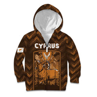 Personalized Cyprus Kid Hoodie The Cypriot Mouflon With Coat Of Arms - Wonder Print Shop
