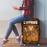 Cyprus Luggage Cover The Cypriot Mouflon With Coat Of Arms - Wonder Print Shop