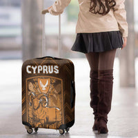 Cyprus Luggage Cover The Cypriot Mouflon With Coat Of Arms - Wonder Print Shop