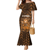 Personalized Cyprus Mermaid Dress The Cypriot Mouflon With Coat Of Arms - Wonder Print Shop