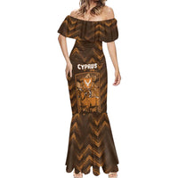 Personalized Cyprus Mermaid Dress The Cypriot Mouflon With Coat Of Arms - Wonder Print Shop