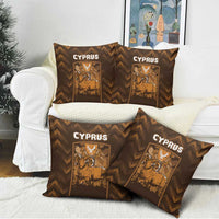 Cyprus Pillow Cover The Cypriot Mouflon With Coat Of Arms - Wonder Print Shop
