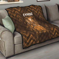 Cyprus Quilt The Cypriot Mouflon With Coat Of Arms - Wonder Print Shop