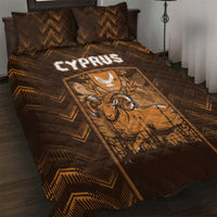 Cyprus Quilt Bed Set The Cypriot Mouflon With Coat Of Arms - Wonder Print Shop