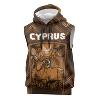 Personalized Cyprus Sleeveless Hoodie The Cypriot Mouflon With Coat Of Arms - Wonder Print Shop