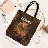 Cyprus Tote Bag The Cypriot Mouflon With Coat Of Arms - Wonder Print Shop