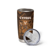 Personalized Cyprus Tumbler Cup The Cypriot Mouflon With Coat Of Arms - Wonder Print Shop