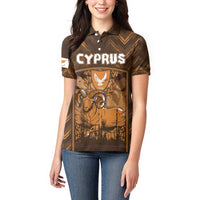 Personalized Cyprus Women Polo Shirt The Cypriot Mouflon With Coat Of Arms - Wonder Print Shop