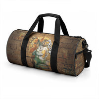Oktoberfest Wolpertinger Duffle Bag Prost Beer Horned Rabbit Pretzel Barrel