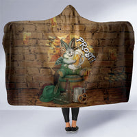 Oktoberfest Wolpertinger Hooded Blanket Prost Beer Horned Rabbit Pretzel Barrel
