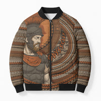 Ancient Greek Mythology Bomber Puffer Jacket Odysseus King Of Ithaca