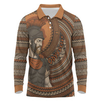 Ancient Greek Mythology Long Sleeve Polo Shirt Odysseus King Of Ithaca
