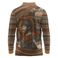 Ancient Greek Mythology Long Sleeve Polo Shirt Odysseus King Of Ithaca
