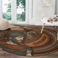 Ancient Greek Mythology Round Carpet Odysseus King Of Ithaca
