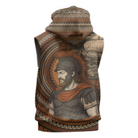 Ancient Greek Mythology Sleeveless Zip Hoodie Odysseus King Of Ithaca