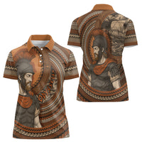 Ancient Greek Mythology Women Polo Shirt Odysseus King Of Ithaca